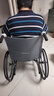 鱼跃(yuwell)轮椅车H051折叠老人轻便旅行手推车钢管免充气胎代步车 实拍图