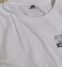 真维斯（Jeanswest）纯棉t恤女2025新款秋季女士慵懒风休闲长袖上衣通勤简约打底衫HG 白色(夏日椰树胸标) M (160/84A) 实拍图