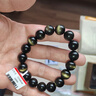 石玥珠宝收藏级金猫眼天然黑曜石手串本命年转运珠水晶手链男女士款礼物 实拍图