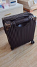 ATHT行李箱男小型旅行箱飞机商务登机箱18英寸密码拉杆箱女皮箱子黑色 实拍图
