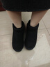 红蜻蜓雪地靴女秋冬加绒百搭棉鞋保暖短靴女靴WLC43470黑色37 实拍图