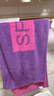 金号毛巾家纺 A类纯棉吸水运动巾  加大加厚洗脸巾单条紫色 100*34cm 实拍图