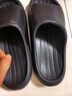 朴西新款EVA踩屎感厚底拖鞋女士居家室内情侣拖鞋男 黑色 42-43 实拍图