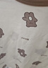 嘟嘟家儿童睡衣套装冬装男童舒适两件套女童满印可爱家居服小童秋衣秋裤 米底小熊 100 实拍图