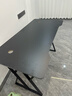 初学者  电脑桌台式家用电竞桌椅套装办公桌简约书桌游戏桌书房写字桌子 子夜黑120*60-电竞纹路 实拍图