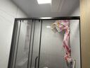 东鹏（DONGPENG）淋浴房三联动推拉门一字形卫生间隔断干湿分离玻璃浴室隔断沐浴房 枪灰缓冲1.5-1.59/2米高|极窄 升级1.0壁厚不锈钢+2cm极窄边框 实拍图