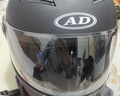 AD新国标电动车头盔女士秋冬季保暖围巾防雾全盔男女款四季通用电瓶车安全帽冬天3C认证摩托车头盔 新国标B类【哑黑】透明 均码 实拍图