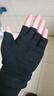 GRGN半指手套男冬保暖学生电脑打字开车露指手套冬季漏指半截手套 实拍图