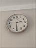 康巴丝（Compas）挂钟客厅静音简约客厅石英钟表挂墙时钟 c2855 金色 26cm直径 实拍图