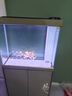 森森（SUNSUN）鱼缸水族箱含鱼缸过滤器灯大型金鱼缸 灰色 时尚款0.8米长34.6cm宽底滤 带棉+滤材 实拍图