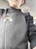 厨房家用防水可防油男女新款网红围裙韩版日系上班家务围腰工作服 黑色小彩虹+黑色仙人掌【2件装】 实拍图