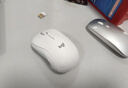 罗技（Logitech）M196 无线蓝牙鼠标 办公鼠标 笔记本商务办公家用 小巧便携 对称手型 珍珠白 实拍图