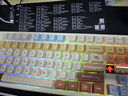 狼蛛（AULA）F87ProV2客制化无线机械键盘电竞游戏专用  蓝牙/2.4G/有线三模连接全键热插拔gasket结构办公键盘 F87ProV2大宗师版【轻羽轴】奶咖主题热升华 实拍图