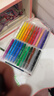 得力（deli）水溶性油画棒24色可水洗旋转出芯蜡笔炫彩棒套装幼儿画画涂色油画棒儿童礼物 实拍图