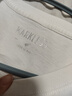 MARKLESS【安心品质】纯棉亲肤T恤男士纯色短袖打底衫5630 云峰白 L 实拍图