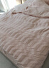罗莱家纺 A类慕斯绒冬季牛奶绒四件套加绒珊瑚绒套件 浅粉色220*250 实拍图