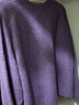优衣库女装舒芙蕾针织短开衫/外套空调衫通勤478339 73 青紫色 2XL /165/100B 实拍图