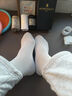 梦特娇袜子男士秋冬季100%纯棉7A抗菌防臭艾草精油袜休闲透气运动中筒袜 实拍图