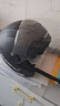 凤凰（Phoenix）新国标A类3C认证电动车摩托车头盔双镜片防雾防风保暖哑黑 男女四季通用电瓶车3/4半盔冬季安全帽 实拍图