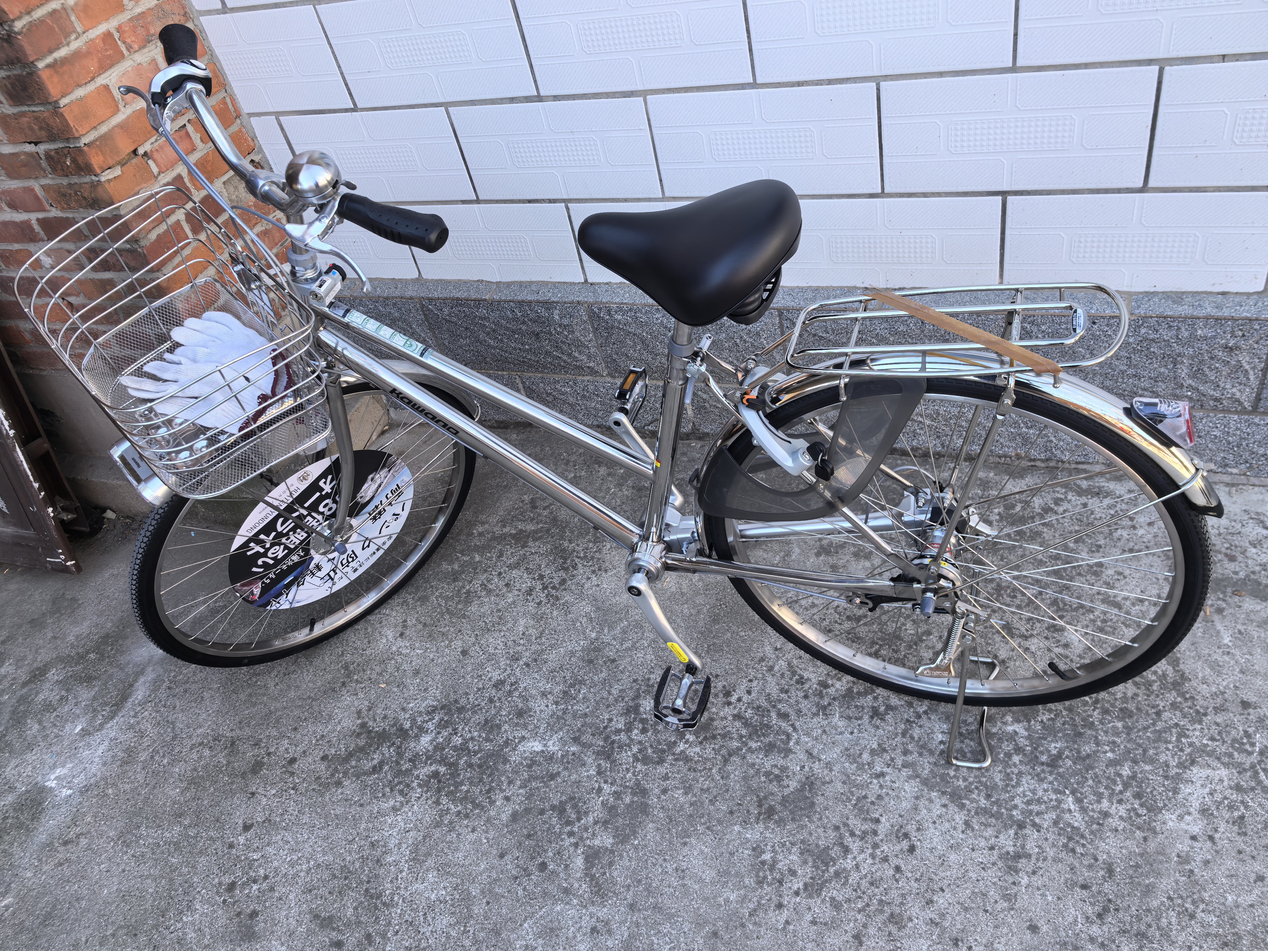 SERAEON日本不锈钢轴传动无链条自行车内三速变速26寸城市通勤代步车 不锈钢-【双斜】 实拍图