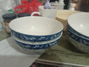 年货家用吃饭碗高颜值面碗餐具陶瓷新款泡面碗盘子汤碗碗碟面碗 【青花瓷】6英寸面碗2只 实拍图