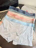 猫人内裤女高腰石墨烯抑菌纯棉裆女士内裤无痕收腹提臀三角裤大码短裤 浅灰+杏色+灰绿+豆粉 4条 XL （建议105-125斤） 实拍图