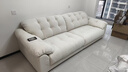全友家居现代简约云浪沙发客厅可拆洗布艺沙发小户型2025新款直排沙发 【京仓闪发 | 常规款 | 三防雪尼尔】云絮白 | 2.7m 母婴可接触面料+全拆洗+白鹅毛+加大坐深 实拍图