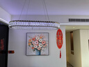 墨派（Mopai）餐厅装饰画手绘油画美式花卉高端客厅肌理挂画正方形壁画免打孔 锦上添花 90*90cm手绘油画 实拍图