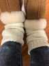 JKN羊毛堆堆袜套冬【保暖显瘦】加厚发热腿套y2k日系搭鲨鱼裤雪地靴 实拍图