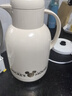 迪士尼保温壶家用暖水壶热水瓶暖壶暖瓶玻璃内胆按压式 1.7L奶油白金 实拍图