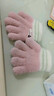 爱宝适婴儿手套秋冬保暖加绒宝宝拼色五指手套儿童分指手套 浅粉兔 2258 实拍图