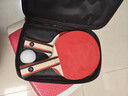 京东京造 入门级乒乓球拍学生成人比赛训练横直拍对拍套装 含拍包三只球 实拍图