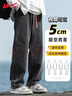 回力牛仔裤男士秋冬季美式裤子男复古直筒裤子宽松休闲裤男阔腿男裤 实拍图