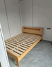图柔【顺丰闪发】床实木床现代简约双人床主卧大床单人床出租床 单床【促销款】 1.5*2米 框架结构 实拍图
