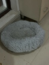 KimPets冬季保暖猫窝网红泰迪冬天狗窝封闭式四季通用猫咪宠物猫床垫用品 保暖深睡长毛绒窝-高级灰 L-适合猫18斤内/狗12斤内狗使用（直径60cm） 实拍图