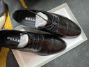 百丽男鞋2025商务正装休闲增高软底真皮鞋 黑色A2247（三接头款） 42 实拍图