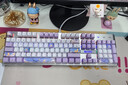 本手《鲸语星愿》主题机械键盘有线电竞游戏键盘鼠标套装台式电脑笔记本打字办公女生发光吃鸡键鼠套装 《鲸语星愿》紫白【彩光】茶轴 机械键盘104键 实拍图