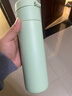 米家保温杯弹盖保温杯保冷杯480ml旅行便携不锈钢车载水杯竹绿色 实拍图