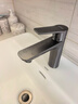 九牧水龙头洗脸盆面盆卫生间冷热出水浴室柜卫浴台盆家用快装32680 【枪灰色】自动除垢 实拍图