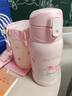 膳魔师316L不锈钢成长双盖两用杯儿童美乐蒂保温杯550mL 粉 实拍图