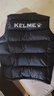 卡尔美（KELME）棉马甲秋冬季新款运动背心男士棉服保暖坎肩足球外套男 黑色 8261MJ1007 XL 实拍图
