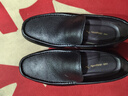 红蜻蜓真皮皮鞋一脚蹬休闲套脚商务皮鞋男软底男士爸爸鞋WTA30612黑色39 实拍图