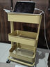 宜家（IKEA）拉斯克家居小推车三层置物架移动茶水桌客厅咖啡桌厨房储物收纳架 【升级款】米色黄色大号 35*45*77cm 实拍图
