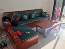 辰娅 沙发 胡桃木实木沙发组合现代中式客厅冬夏两用贵妃储物木家具 【70%选择】四人位+贵妃榻+茶几 实拍图