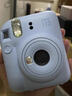 富士（FUJIFILM）instax  mini12 一次成像 立拍立得相机 mini12 绣球蓝 套餐一（官方标配+白边相纸10张） 实拍图