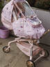 丸丫T6-2遛娃神器高景观婴儿推车可坐可躺轻便折叠可换向千禧粉PLUS 实拍图
