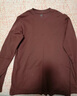 优衣库男装女装柔软圆领T恤/休闲长袖上衣25秋冬新款479783 37 栗色 M 实拍图
