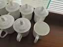 陶相惠 茶杯陶瓷杯办公杯会议杯带盖10只套装开会杯子商务会议水杯350ml 实拍图