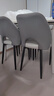舒怡然意式轻奢餐椅网红餐厅现代简约软靠背休闲高级感椅子家用餐桌椅子 【浅灰色】优质皮革+黑腿 【加厚框架-现货速发】 实拍图