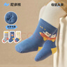 尼多熊宝宝袜子秋冬毛圈棉袜婴儿袜冬季儿童中筒袜新生儿护腿袜子 实拍图
